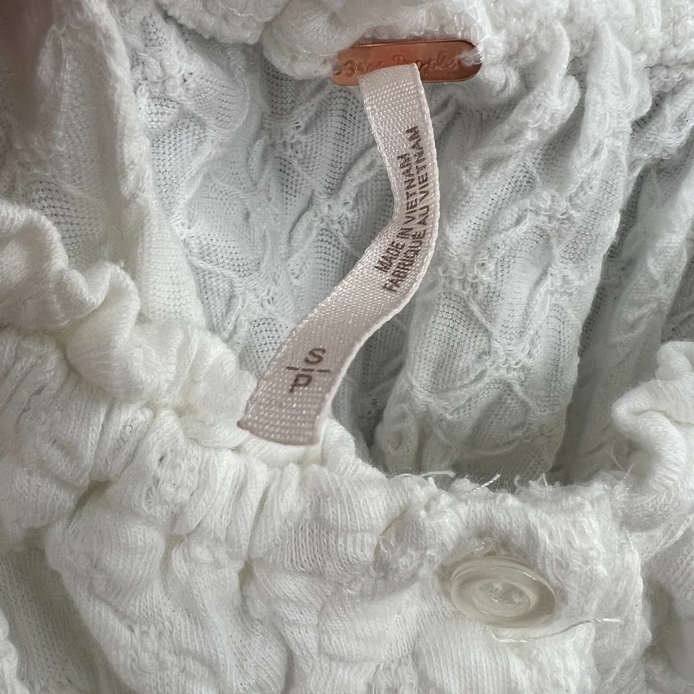 Free People romantic whimsy coquette feminine cottagecore milkmade boho top S
